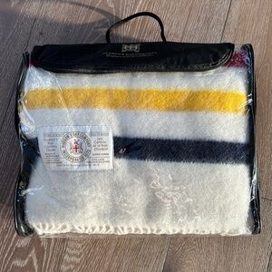 NWT Hudson’s Bay Caribou Wool Stripe Throw Blanket